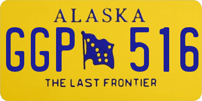 AK license plate GGP516