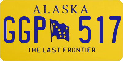 AK license plate GGP517