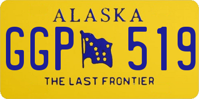 AK license plate GGP519