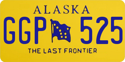 AK license plate GGP525