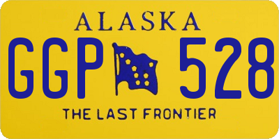 AK license plate GGP528