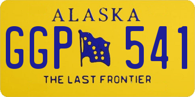 AK license plate GGP541