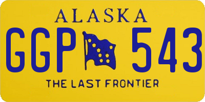 AK license plate GGP543