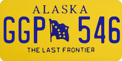 AK license plate GGP546