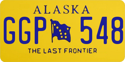 AK license plate GGP548