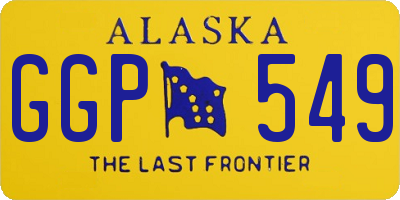 AK license plate GGP549