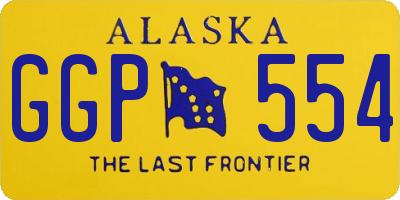 AK license plate GGP554