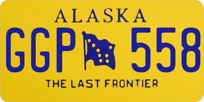 AK license plate GGP558