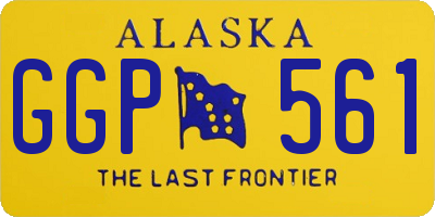 AK license plate GGP561