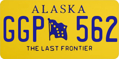 AK license plate GGP562