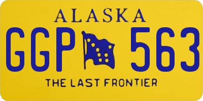 AK license plate GGP563
