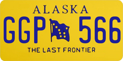 AK license plate GGP566