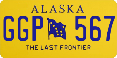 AK license plate GGP567