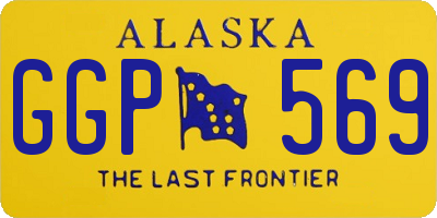 AK license plate GGP569