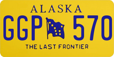 AK license plate GGP570