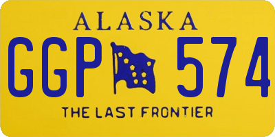 AK license plate GGP574