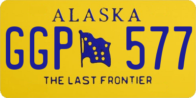 AK license plate GGP577