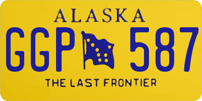 AK license plate GGP587
