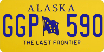 AK license plate GGP590