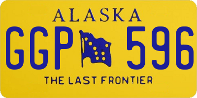 AK license plate GGP596