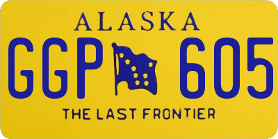 AK license plate GGP605