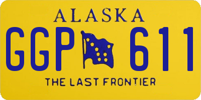 AK license plate GGP611