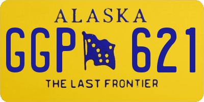 AK license plate GGP621