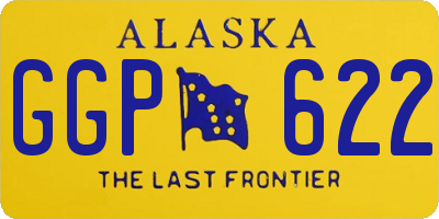 AK license plate GGP622