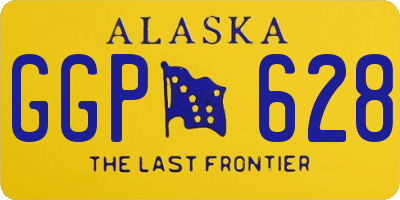 AK license plate GGP628