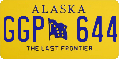 AK license plate GGP644