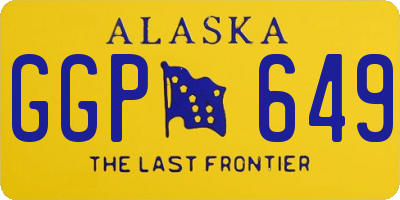 AK license plate GGP649