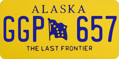AK license plate GGP657