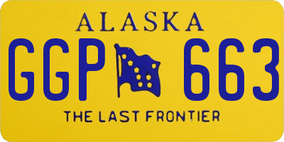 AK license plate GGP663