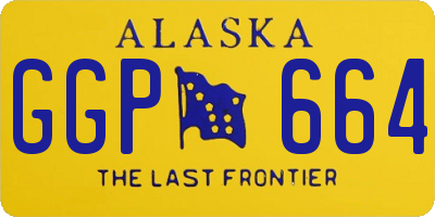 AK license plate GGP664