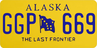 AK license plate GGP669