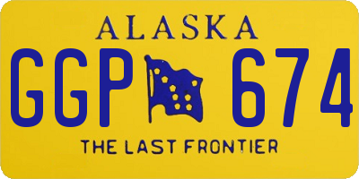 AK license plate GGP674