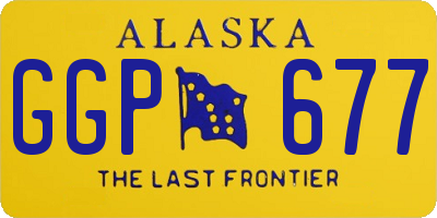 AK license plate GGP677