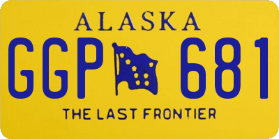 AK license plate GGP681