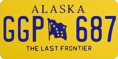 AK license plate GGP687