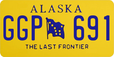 AK license plate GGP691