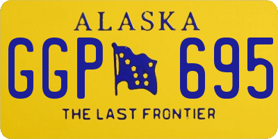 AK license plate GGP695