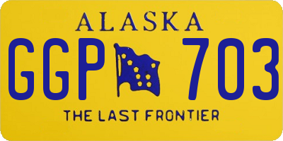 AK license plate GGP703