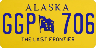 AK license plate GGP706