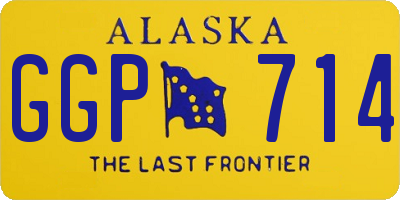 AK license plate GGP714