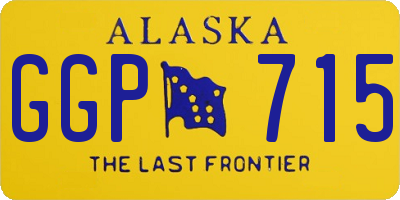 AK license plate GGP715