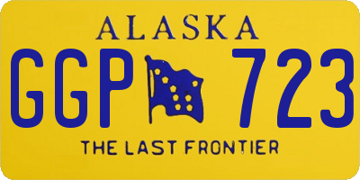 AK license plate GGP723