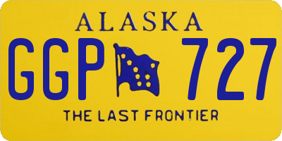 AK license plate GGP727