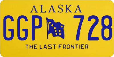 AK license plate GGP728