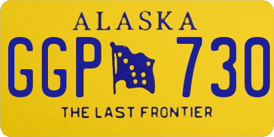 AK license plate GGP730
