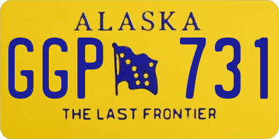 AK license plate GGP731